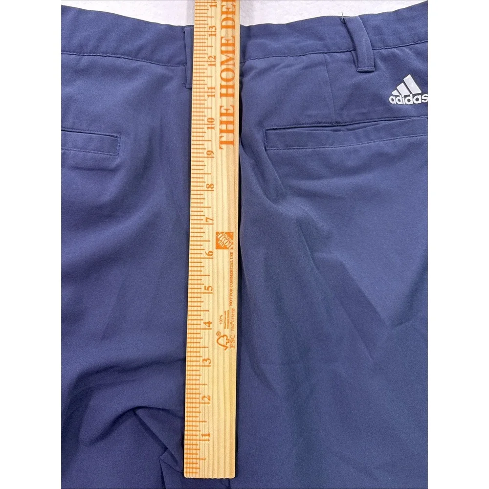 Adidas Pants Men 34x32  NAVY  Straight Golf Flat Front  Climacool PERFORMANCE